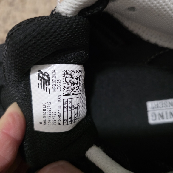 New Balance 515 Women's Black Sneakers - Picture 5 of 7